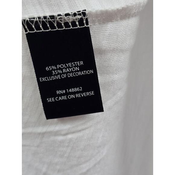 Torrid White Babydoll Crew Neck Embroidered Eyelet Tie Back Top, 0X NWOT - Picture 7 of 7